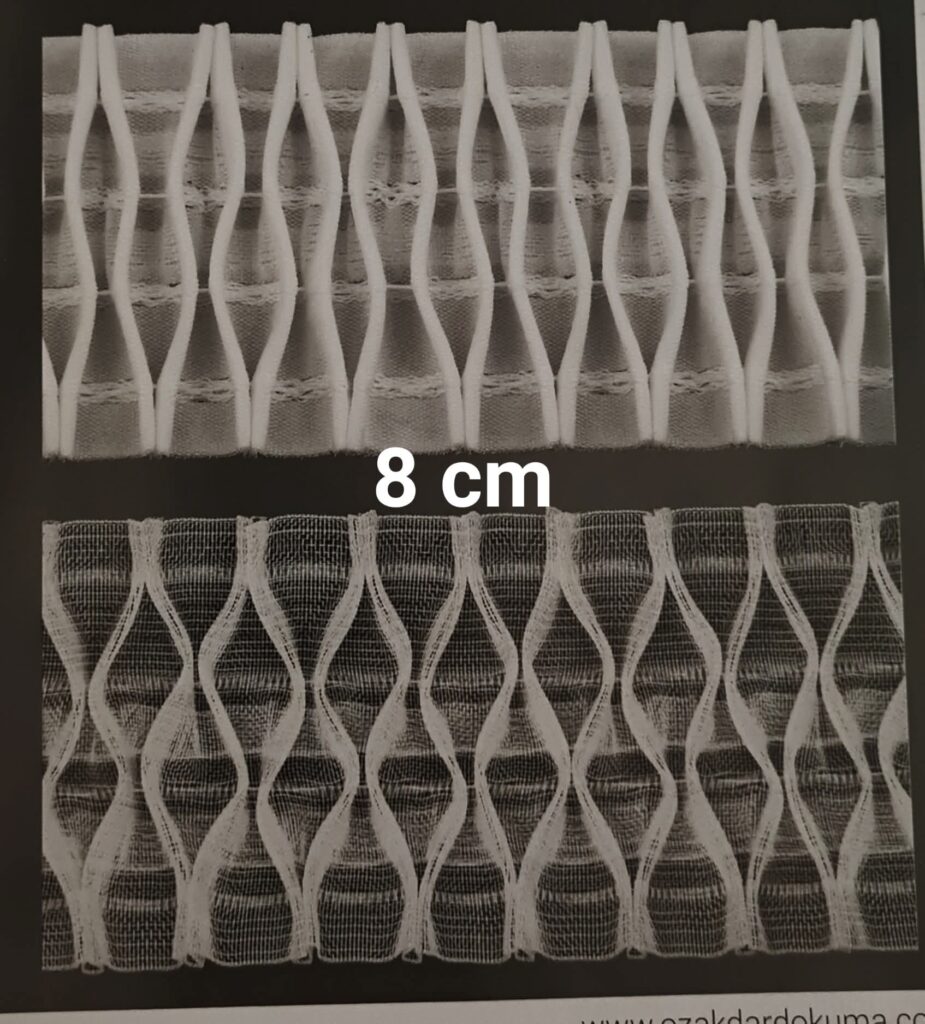 Bandă profesională de încrețire – 8 cm – imagine 5