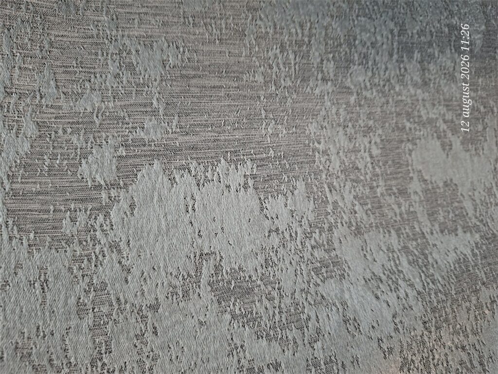 Draperie jacquard grej Siena realizată la comandă – detaliu material