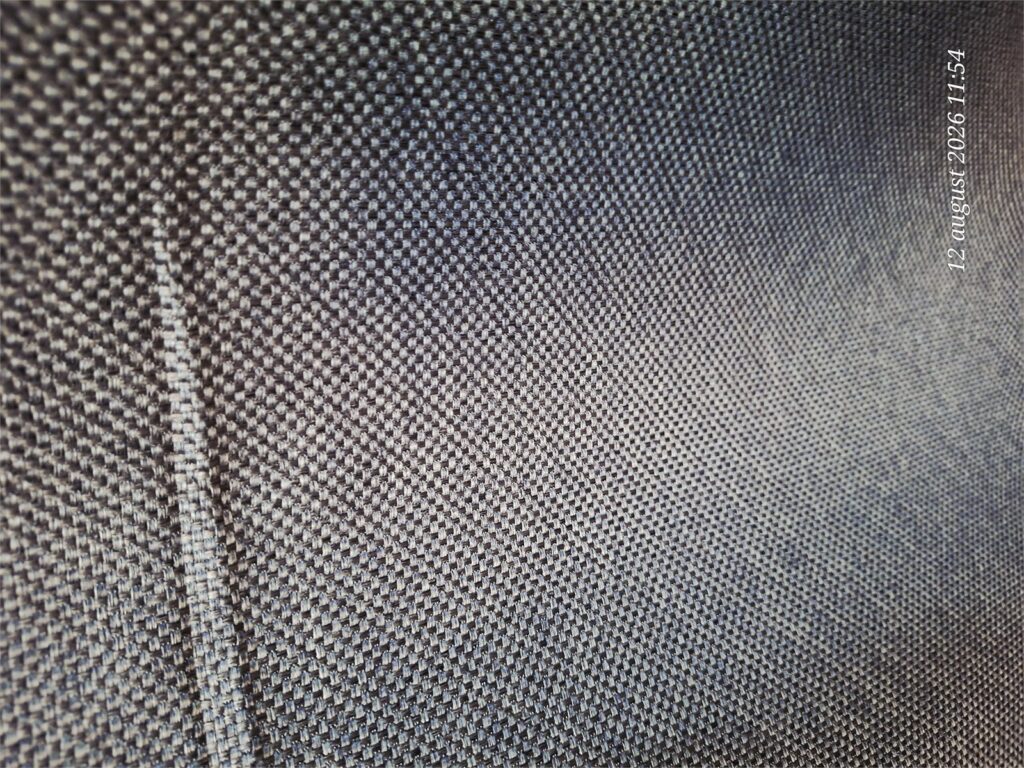 Draperie uni antracit Graphite realizată la comandă – detaliu material