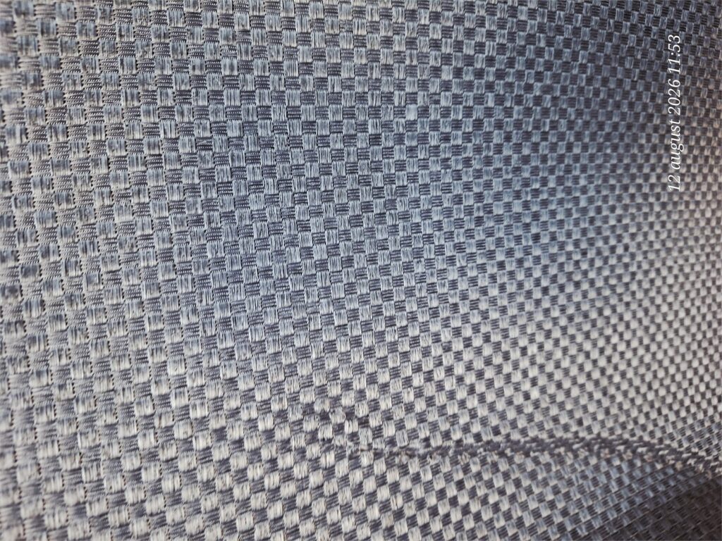 Draperie uni gri oțel Steel realizată la comandă – detaliu material