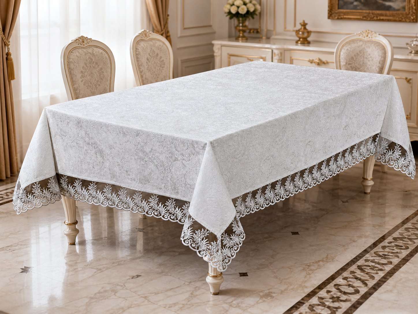 Față de masă Gonca – model dantelat clasic