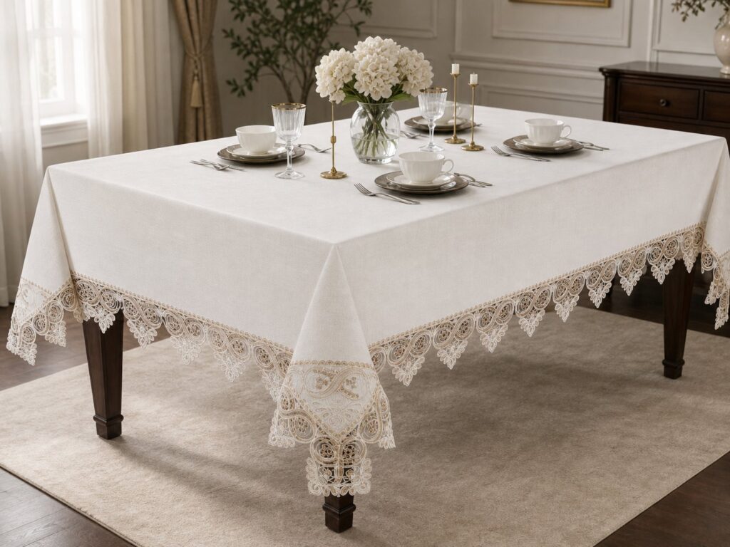Față de masă Nesrin cu broderie